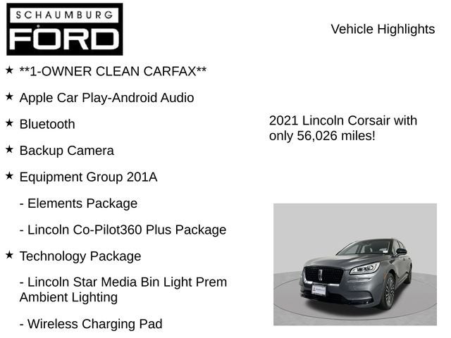 2021 Lincoln Corsair Reserve