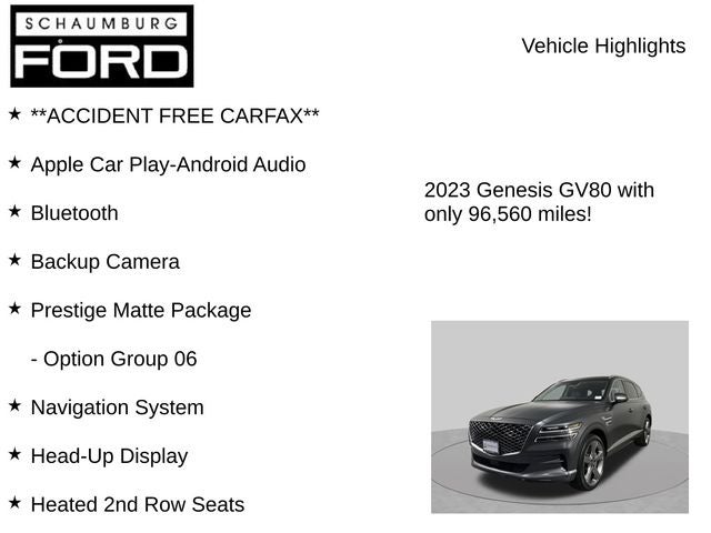 2023 Genesis GV80 3.5T