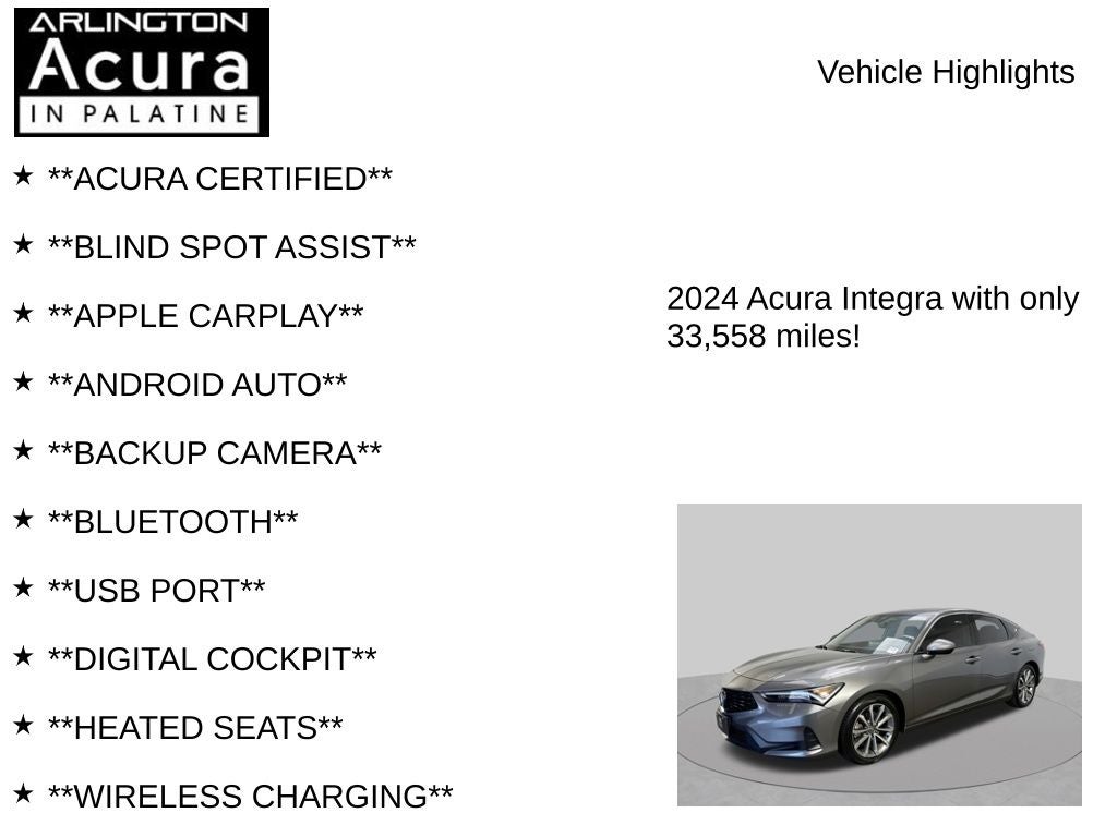 2024 Acura Integra CVT