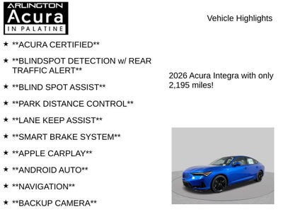 2026 Acura Integra FWD A-Spec with Technology