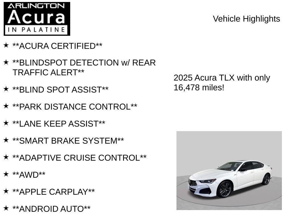 2025 Acura TLX SH-AWD A-SPEC