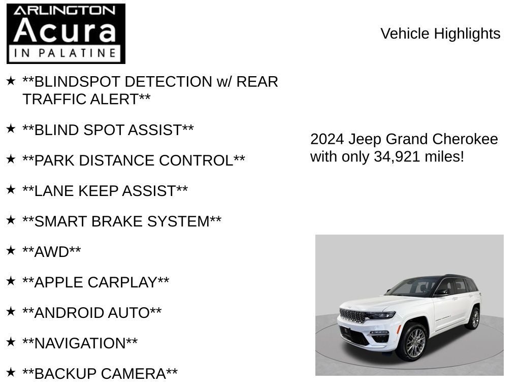2024 Jeep Grand Cherokee Summit