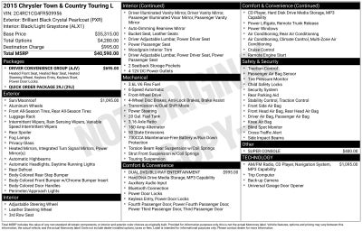 2015 Chrysler Town & Country Touring-L