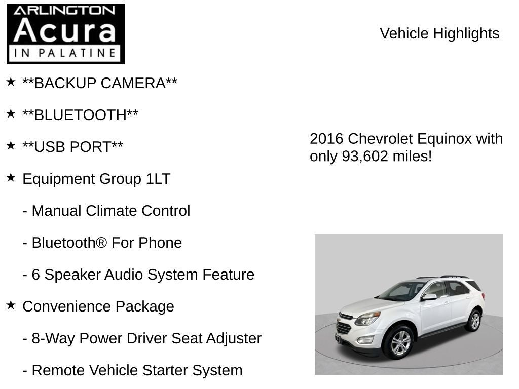 2016 Chevrolet Equinox LT