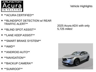 2025 Acura ADX AWD A-SPEC
