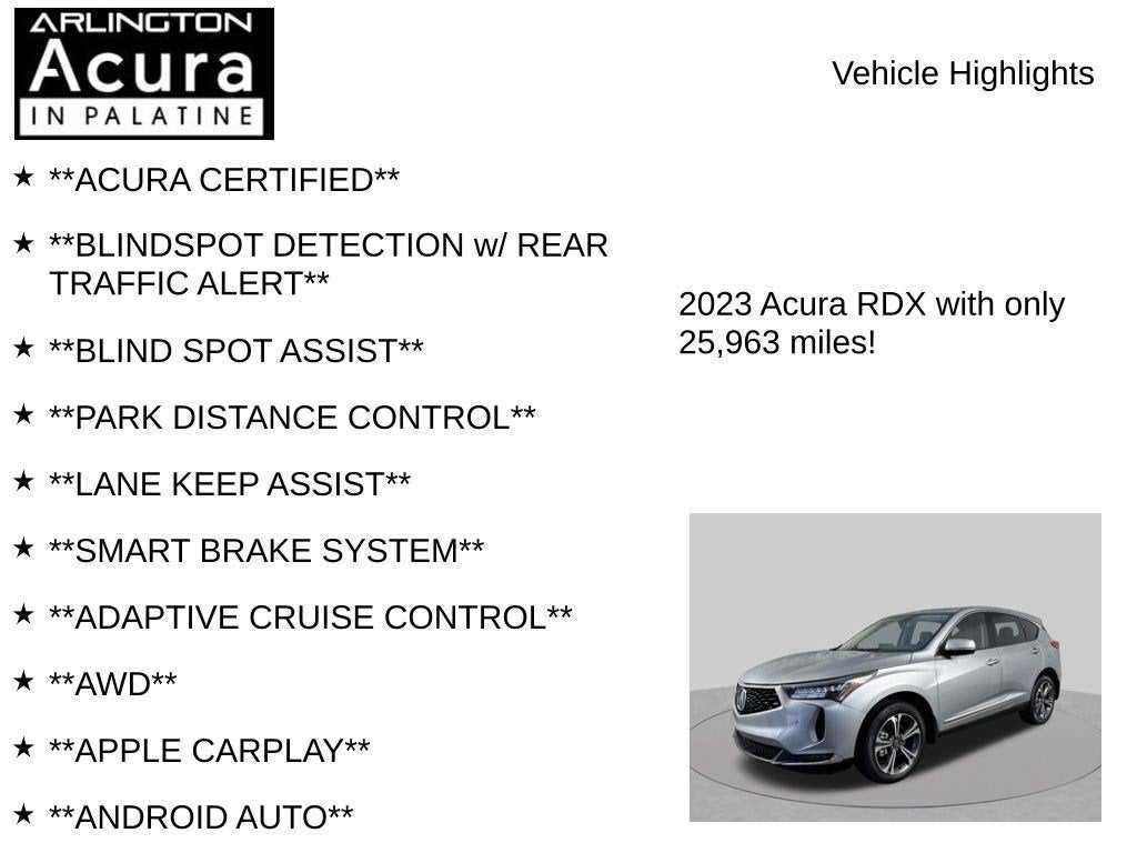 2023 Acura RDX SH-AWD ADVANCE