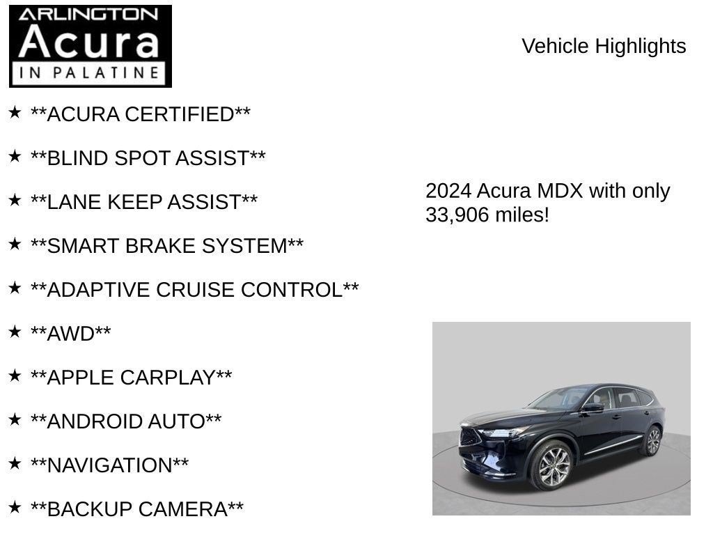 2024 Acura MDX TECH