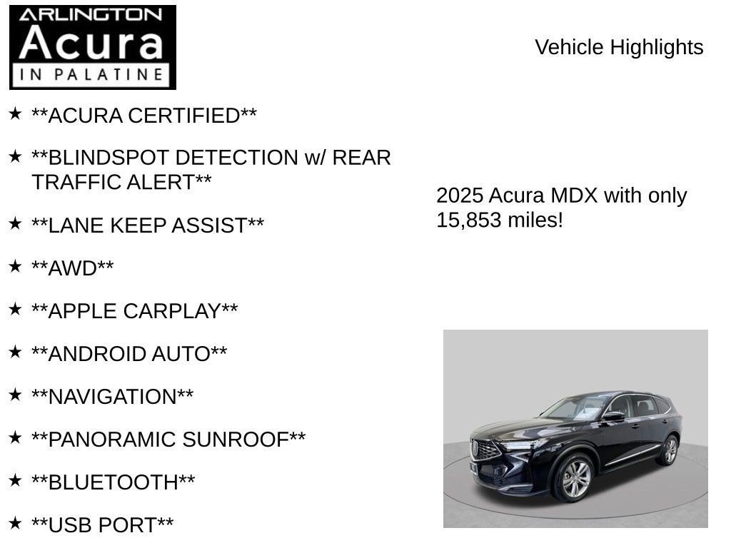 2025 Acura MDX SH-AWD