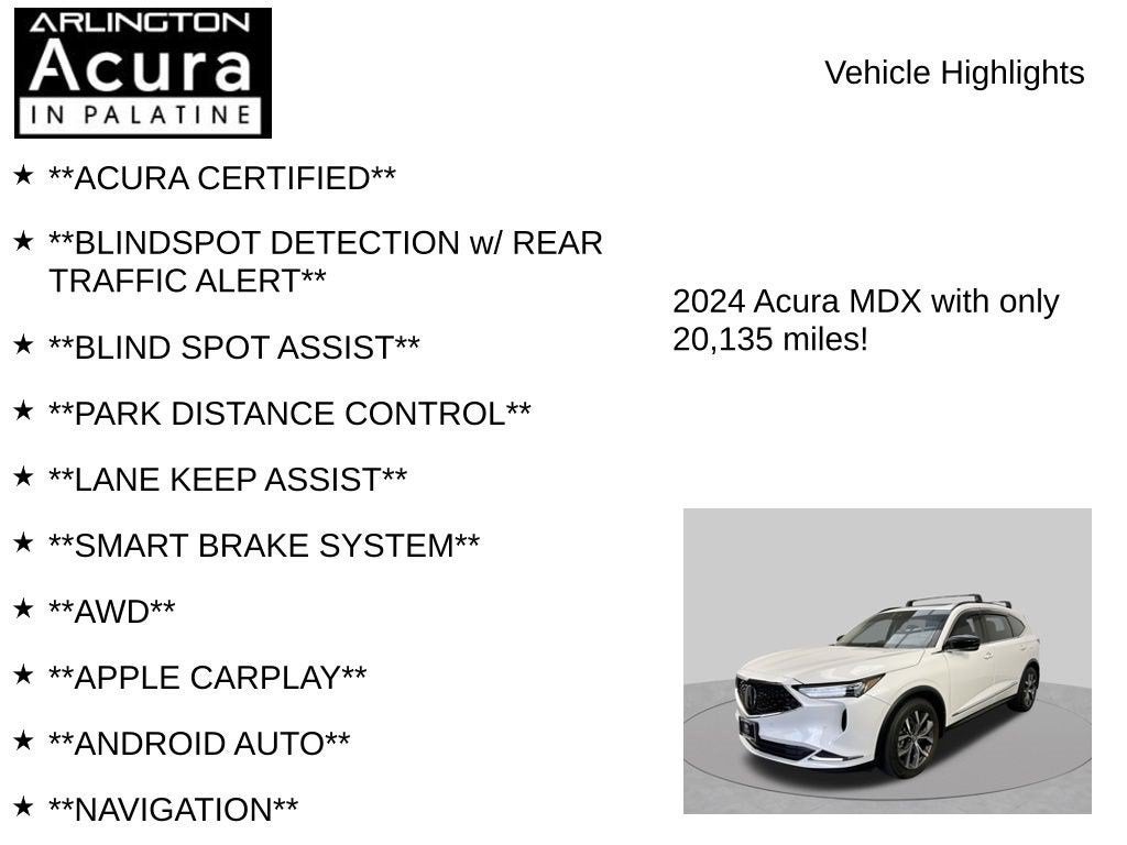 2024 Acura MDX SH-AWD TECH