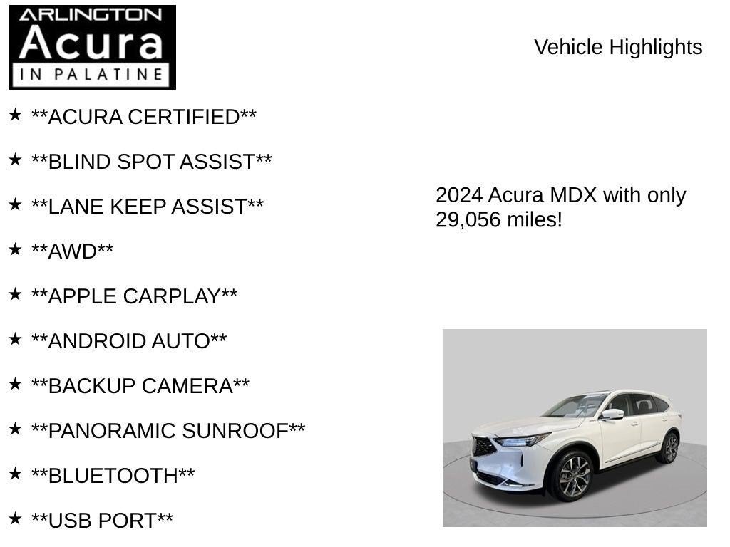 2024 Acura MDX SH-AWD TECH