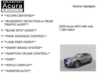 2026 Acura MDX w/Technology Package