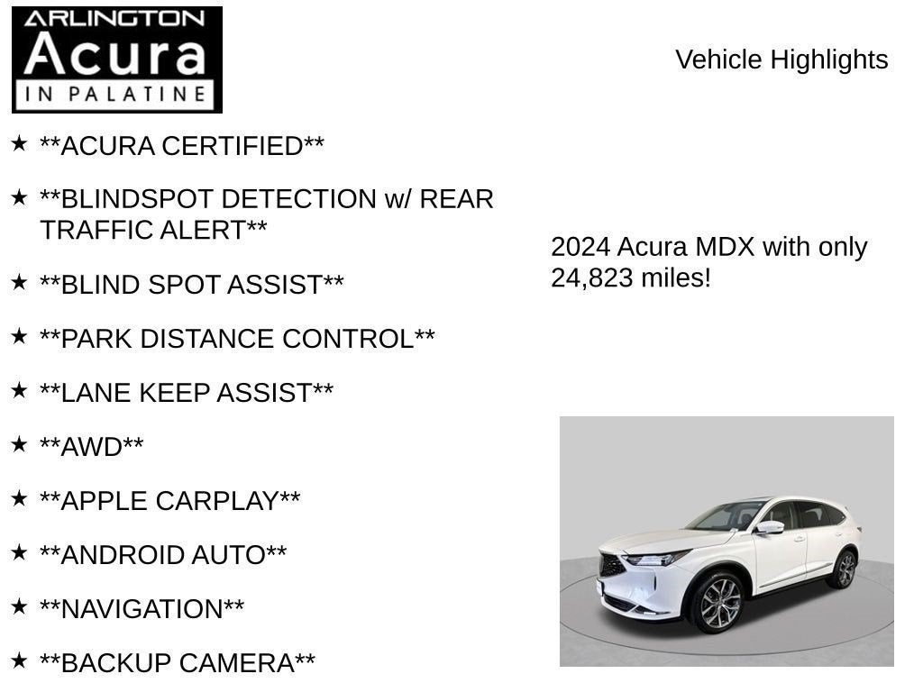 2024 Acura MDX SH-AWD TECH
