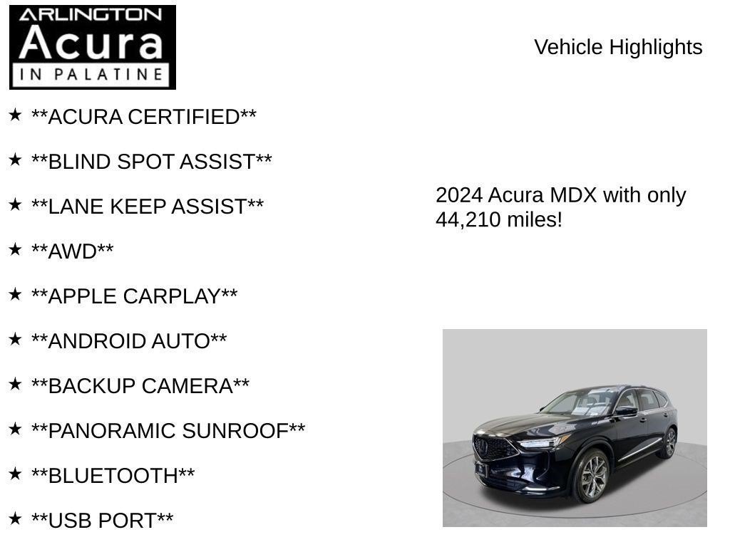 2024 Acura MDX SH-AWD TECH