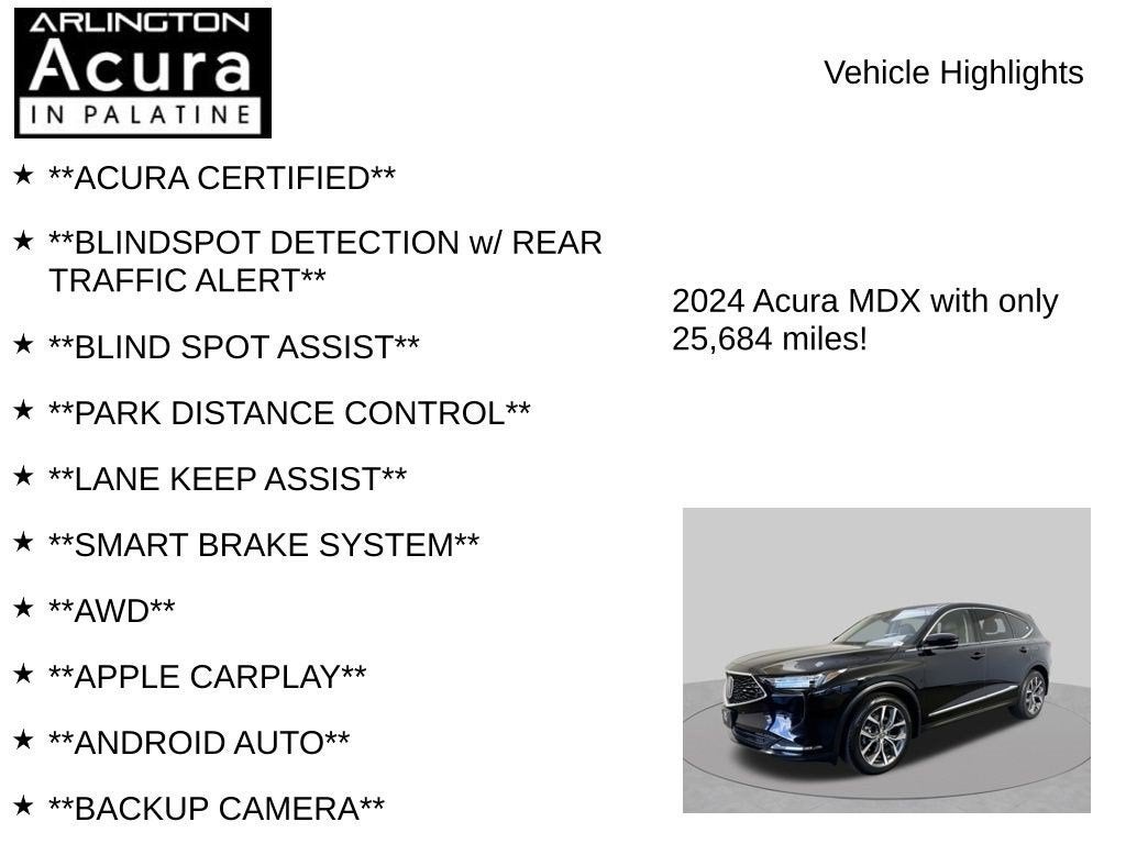2024 Acura MDX SH-AWD TECH