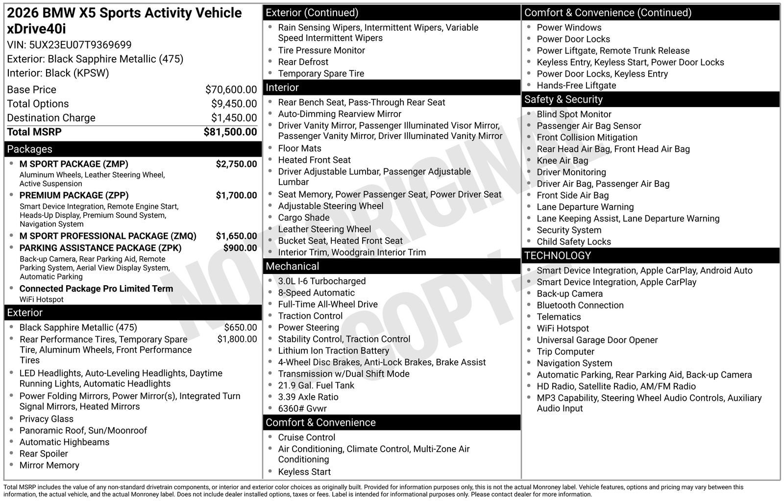 2026 BMW X5 xDrive40i