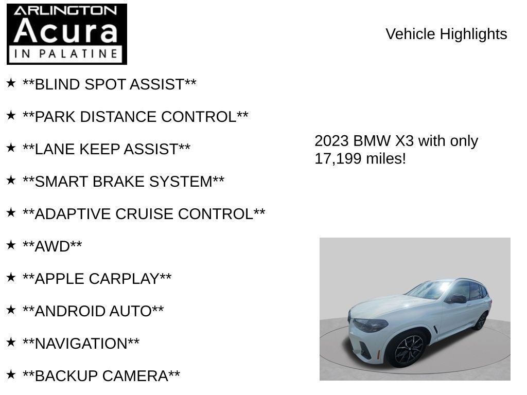 2023 BMW X3 M40i