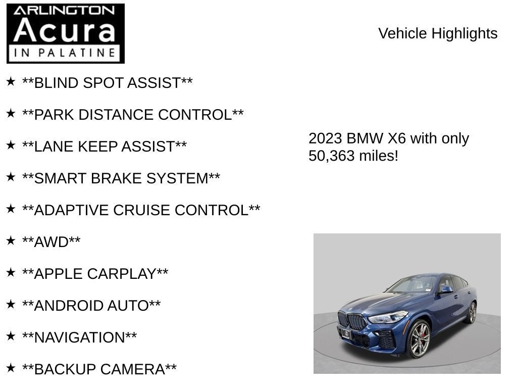 2023 BMW X6 M50i