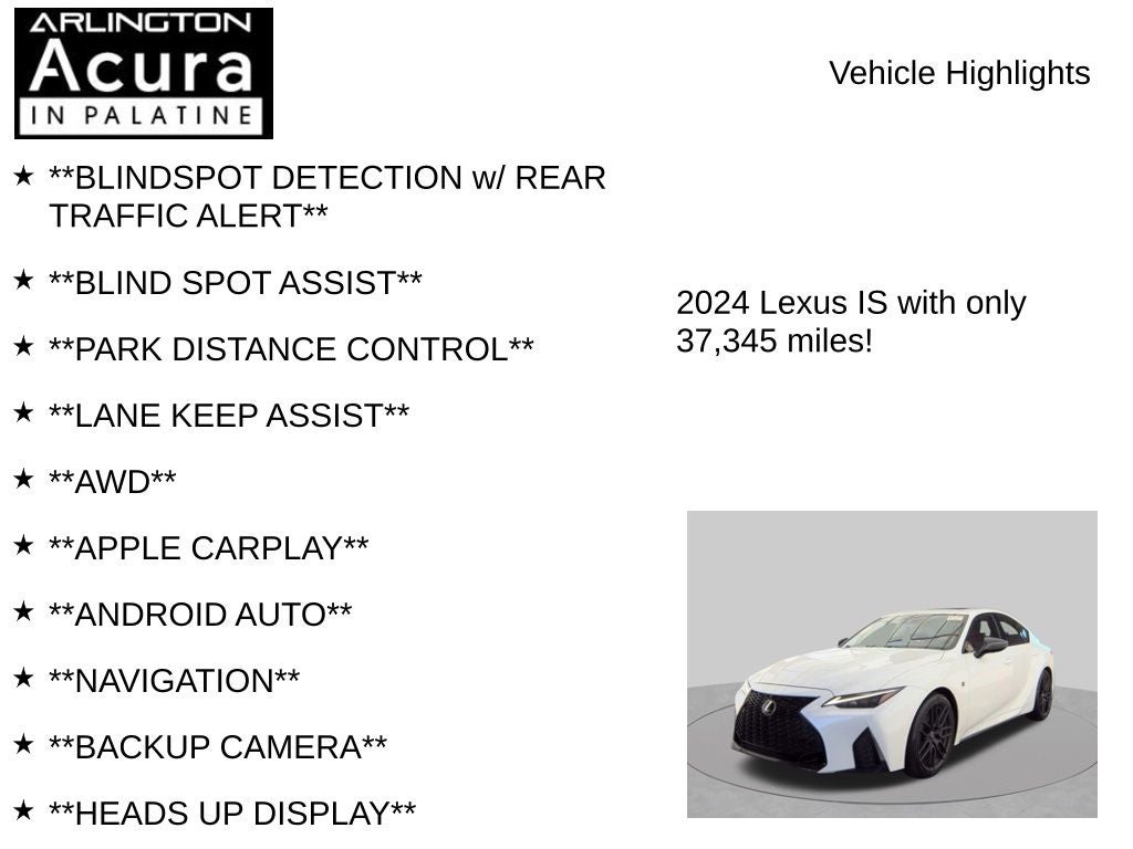 2024 Lexus IS IS 500 F SPORT Performance Premium