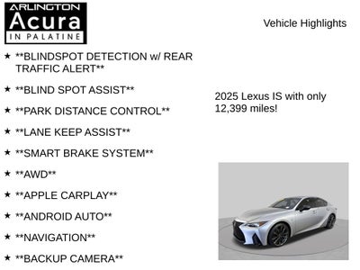 2025 Lexus IS IS 350 F SPORT