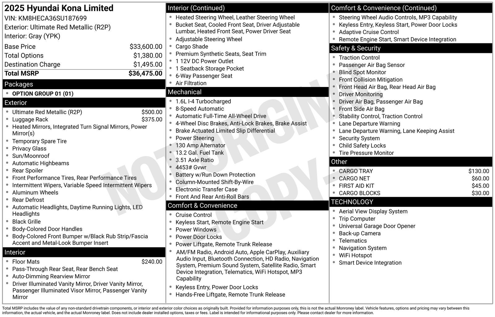 2025 Hyundai Kona Limited