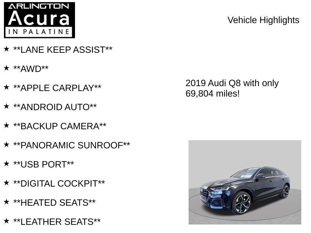 2019 Audi Q8 Premium