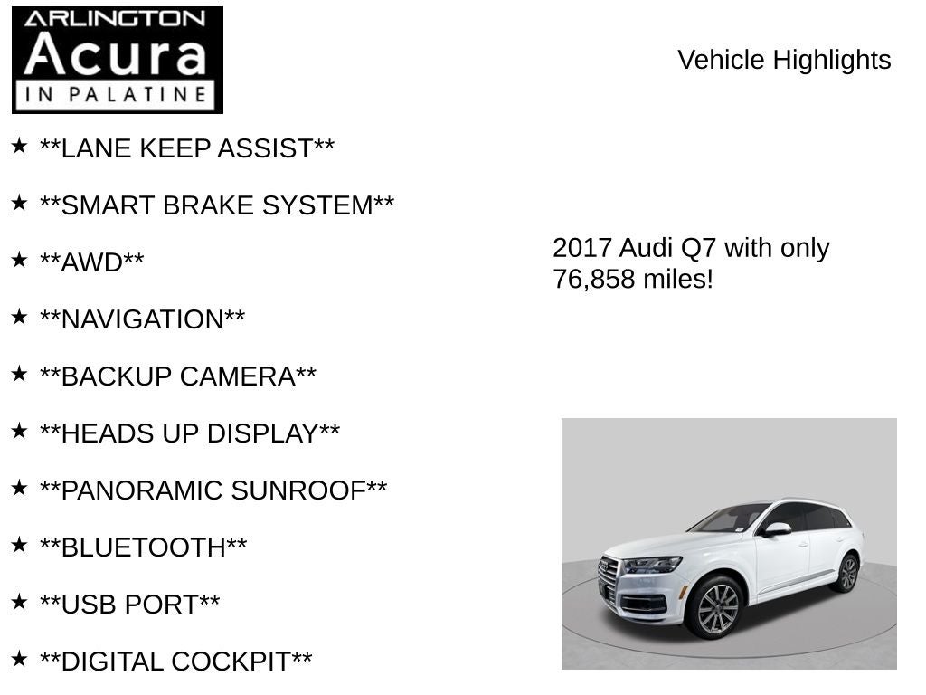 2017 Audi Q7 Prestige