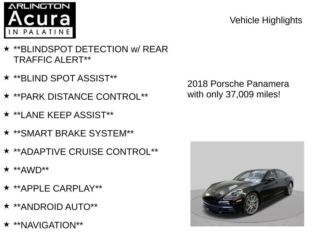 2018 Porsche Panamera 4S