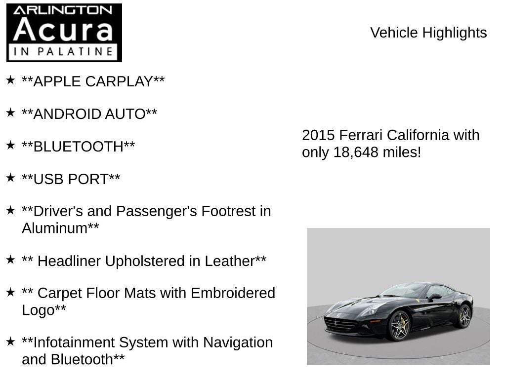 2015 Ferrari California T