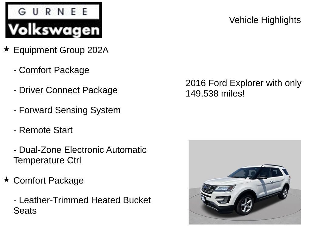 2016 Ford Explorer XLT