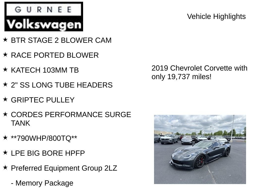 2019 Chevrolet Corvette Z06 2LZ
