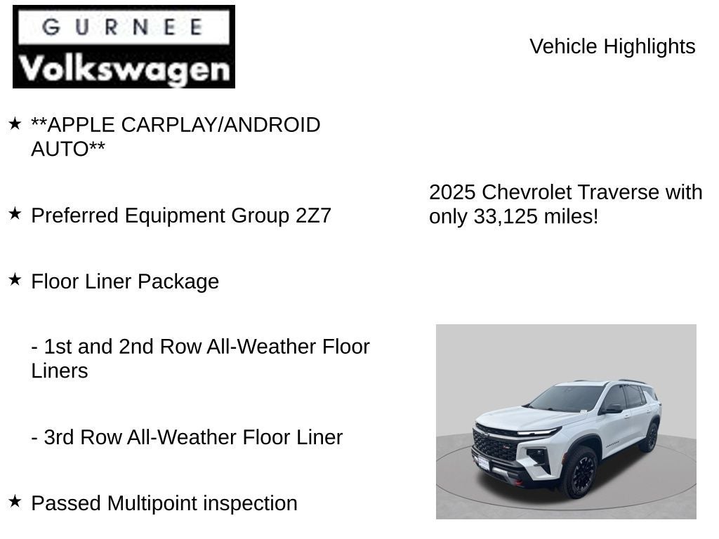 2025 Chevrolet Traverse Z71