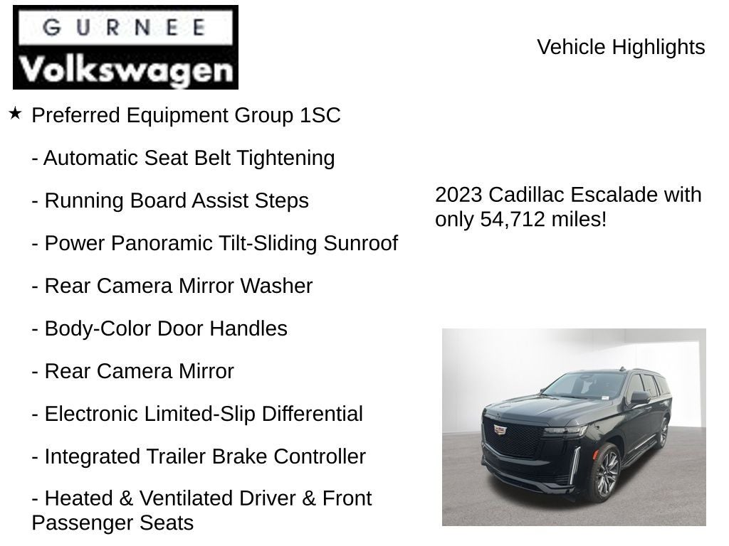2023 Cadillac Escalade Sport