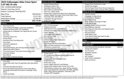 2024 Volkswagen Atlas Cross Sport 2.0T SEL R-Line