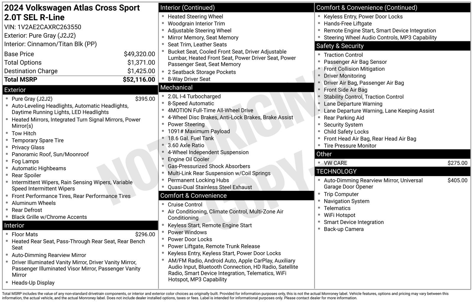2024 Volkswagen Atlas Cross Sport 2.0T SEL R-Line