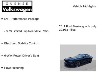 2011 Ford Mustang Shelby GT500