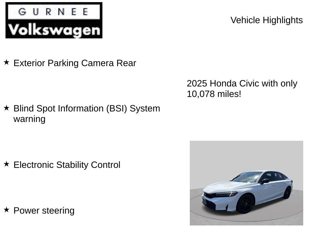 2025 Honda Civic Sport