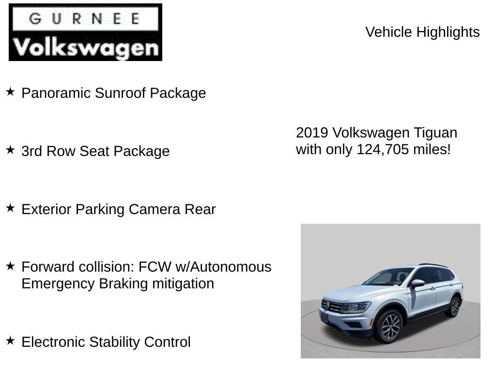 2019 Volkswagen Tiguan 2.0T SE 4Motion