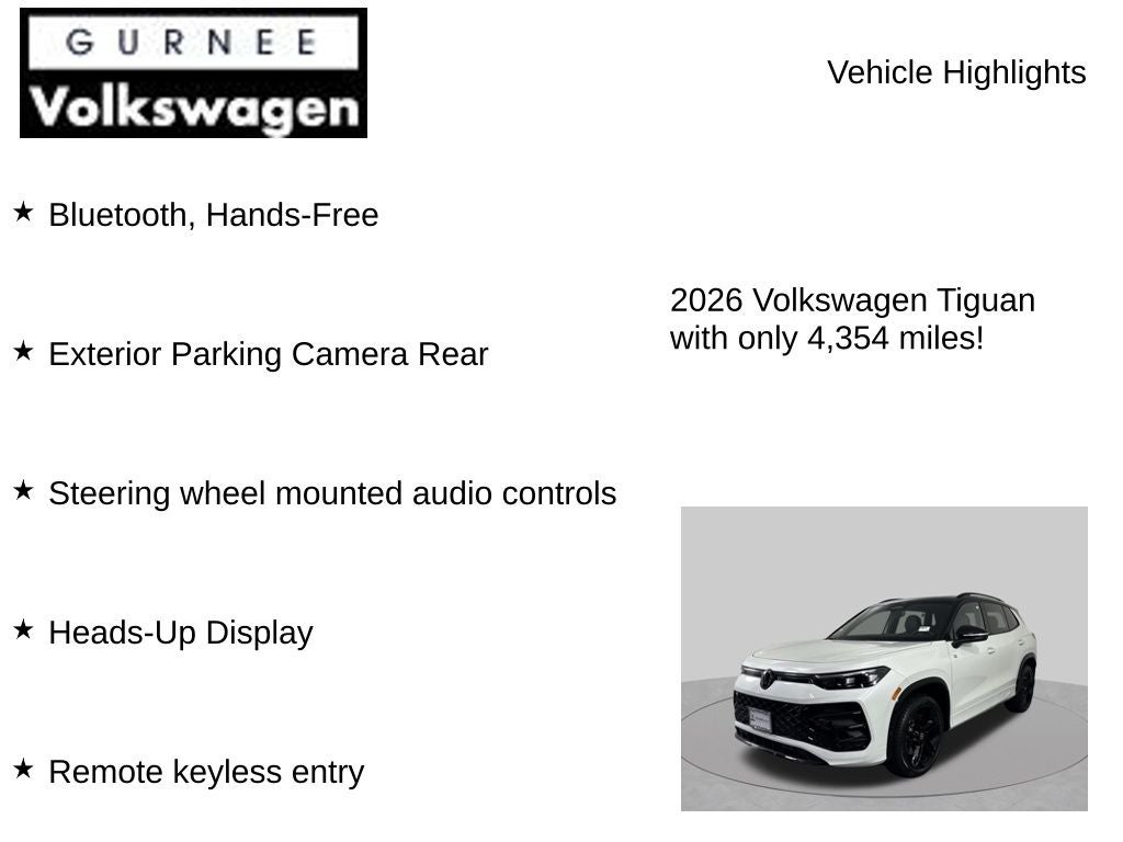 2026 Volkswagen Tiguan 2.0T SE R-Line Black