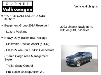 2023 Lincoln Navigator L Reserve
