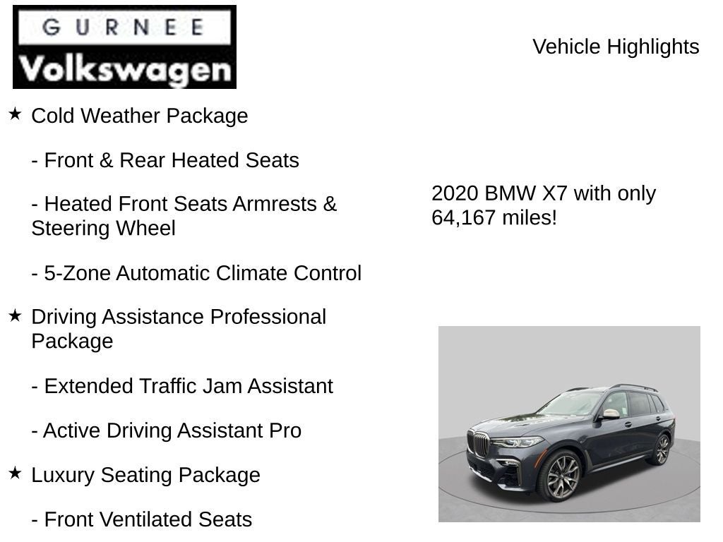 2020 BMW X7 M50i