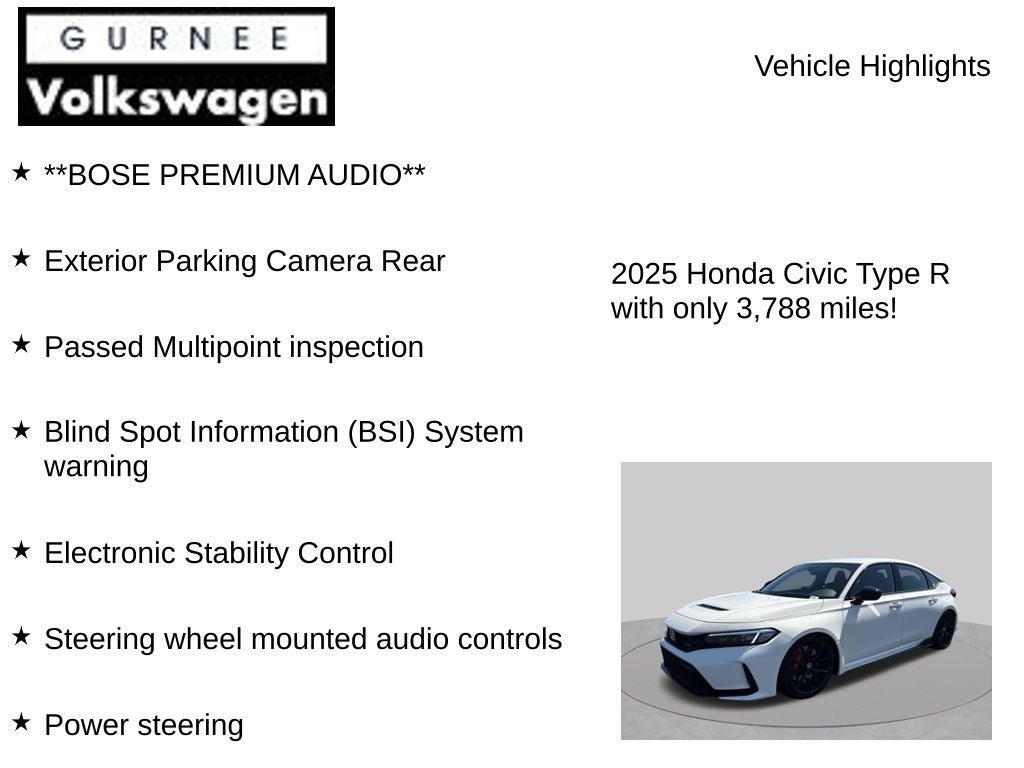 2025 Honda Civic Type R Base