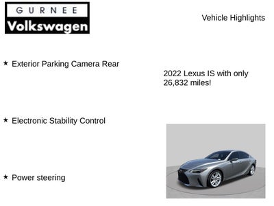 2022 Lexus IS 300