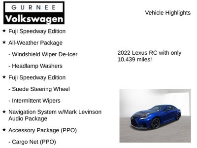 2022 Lexus RC F