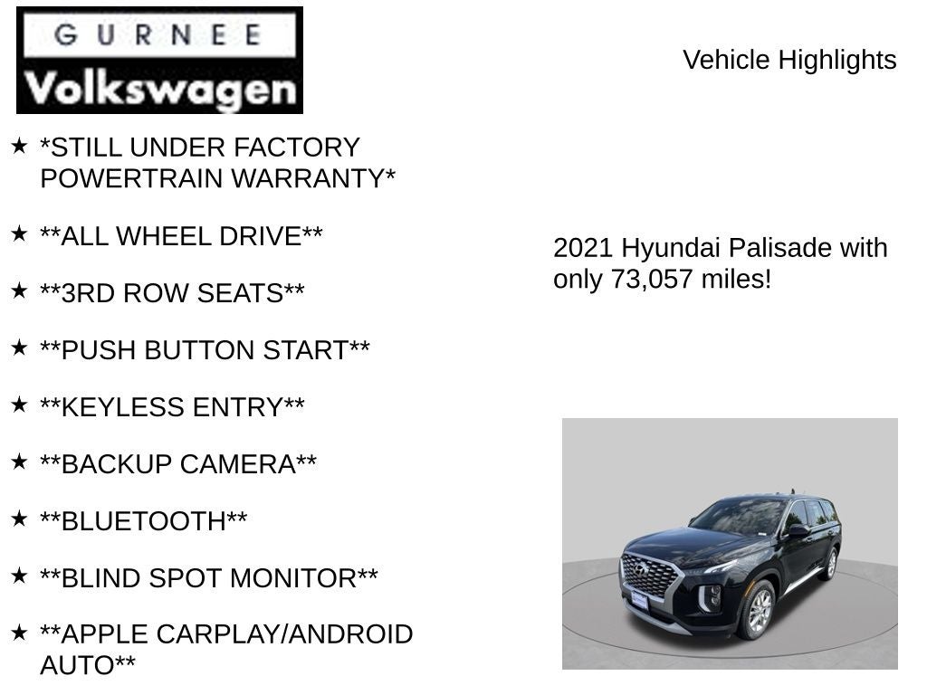 2021 Hyundai Palisade SE