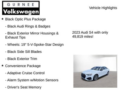 2023 Audi S4 3.0T Premium Plus quattro
