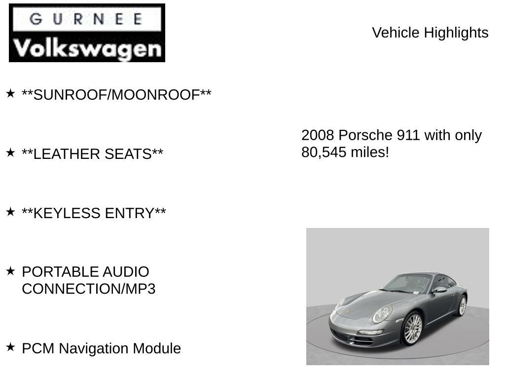 2008 Porsche 911 Carrera
