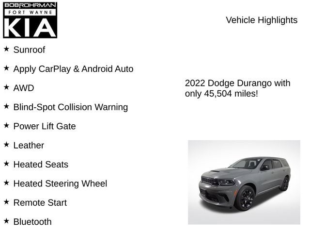 2022 Dodge Durango GT