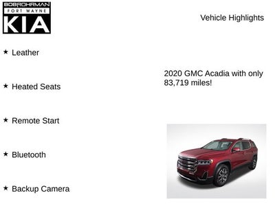 2020 GMC Acadia SLE