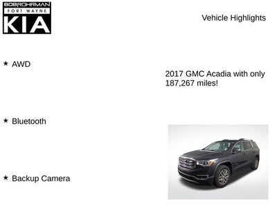 2017 GMC Acadia SLE-2