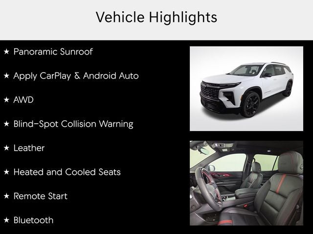 2024 Chevrolet Traverse RS
